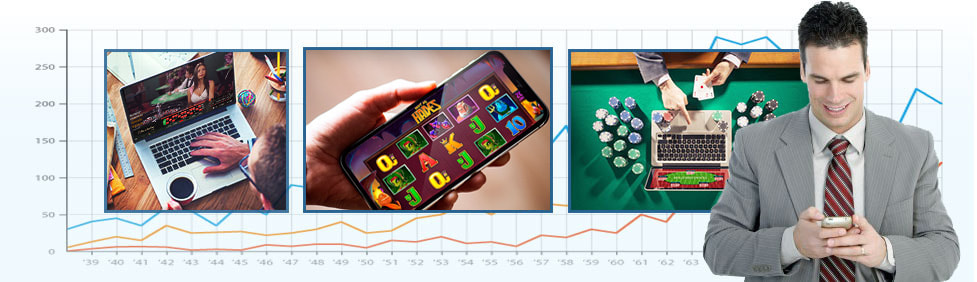 Bild på statistik över online casinon i Sverige